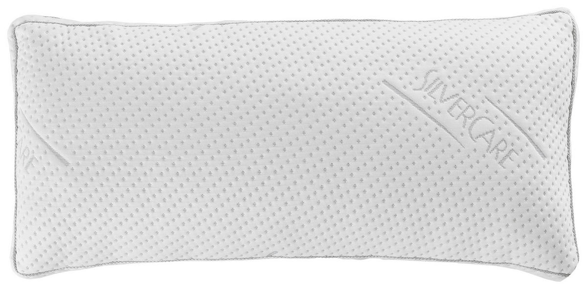 VANKÚŠ POD HLAVU, 80/40 cm - biela, Basics, textil (80/40cm) - Boxxx