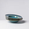 PASTATELLERSET TIEFER SEE 4-teilig  - Blau/Grün, Basics, Keramik (27/5,5cm) - Gipfelstück