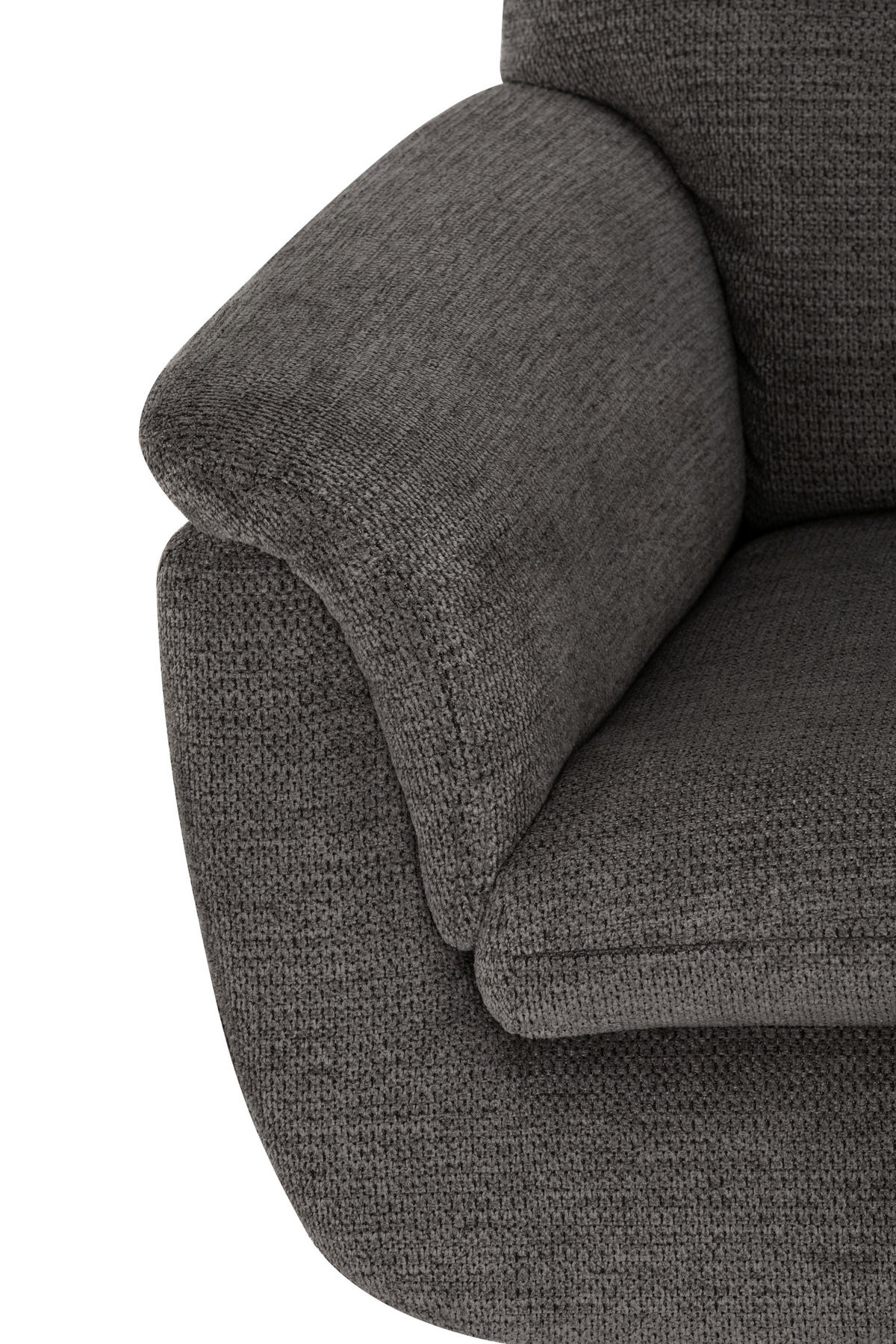 SESSEL in Webstoff Grau  - Schwarz/Grau, KONVENTIONELL, Textil/Metall (76/103/89cm) - Livetastic