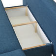 SCHLAFSOFA Flachgewebe Blau  - Chromfarben/Blau, Design, Kunststoff/Textil (194/73/91cm) - Xora