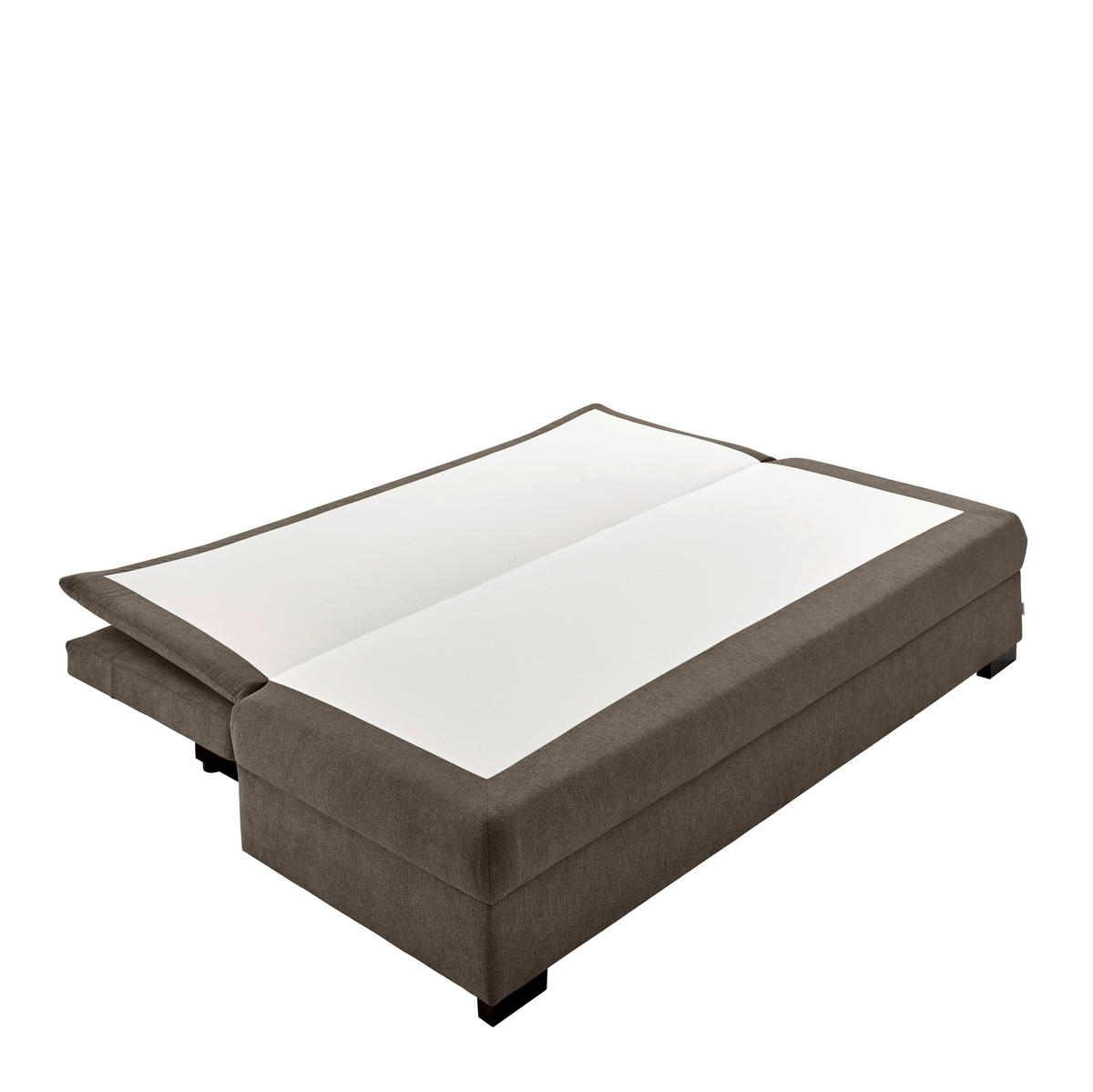 KANAPÉÁGY taupe  - fekete/taupe, Konventionell, műanyag/textil (207/74-94/90cm) - Venda