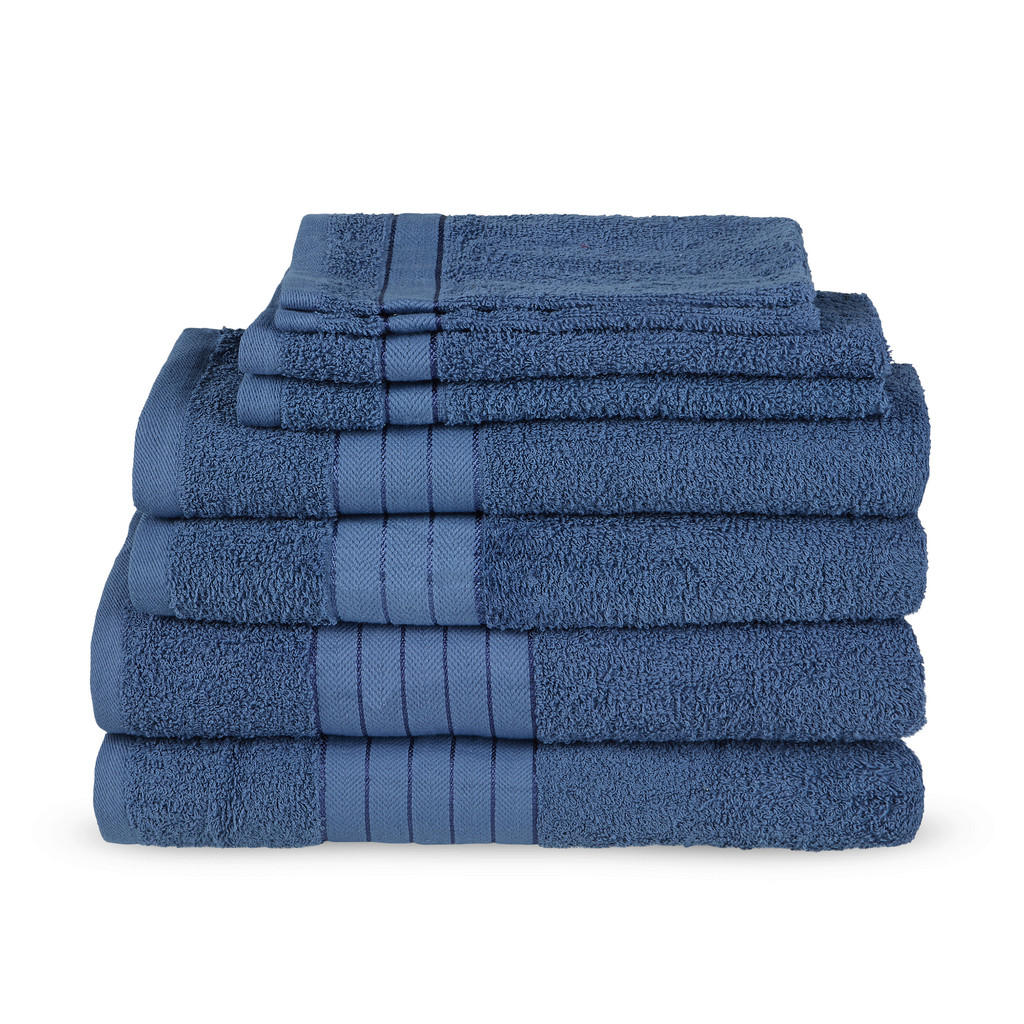 Frottierset 8-Teilig, Dunkelblau
