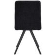 STUHL Webstoff Schwarz  - Schwarz, Design, Textil/Metall (46/91/61cm) - Novel