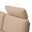 ECKSOFA  in Flachgewebe Beige  234/155 cm  - Beige/Schwarz, Design, Textil/Metall (234/155cm) - Dieter Knoll