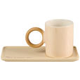 KAFFEEBECHER  350 ml   - Creme, LIFESTYLE, Keramik - Novel