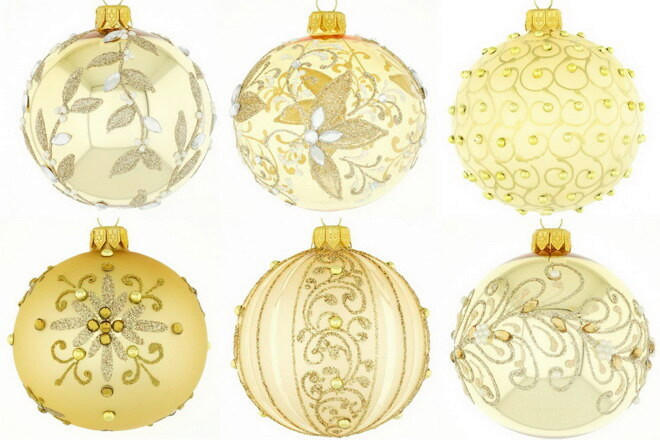 CHRISTBAUMKUGEL 10 cm Shiny Silence  - Goldfarben, LIFESTYLE, Glas/Metall (10cm) - X-Mas