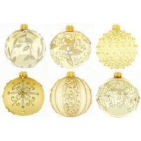 CHRISTBAUMKUGEL 10 cm Shiny Silence  - Goldfarben, LIFESTYLE, Glas/Metall (10cm) - X-Mas