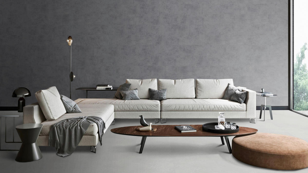 WANDPANEEL  - Grau, Design, Kunststoff (120/30/0,4cm)