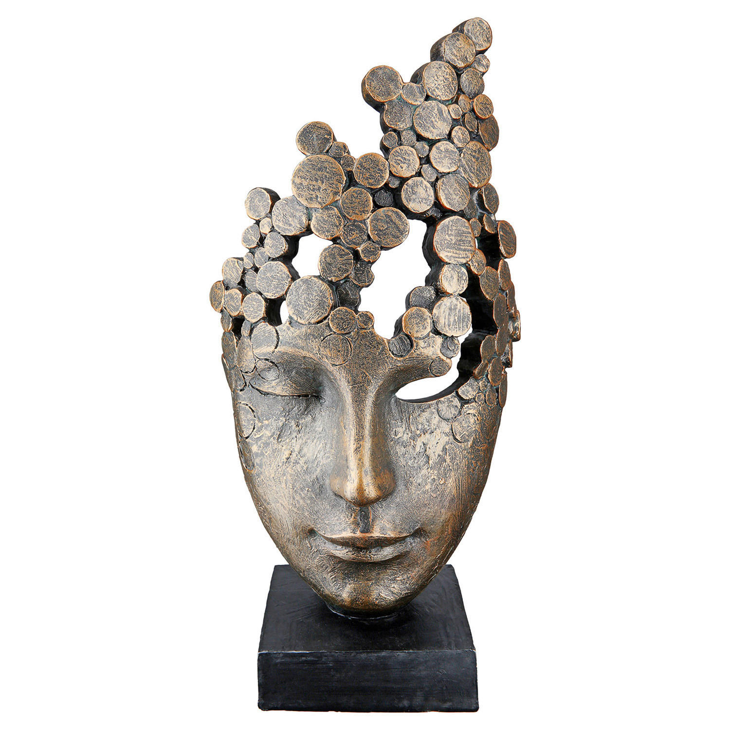 XXXLutz Skulptur Female Mask Bronze 19.5x36x15 cm