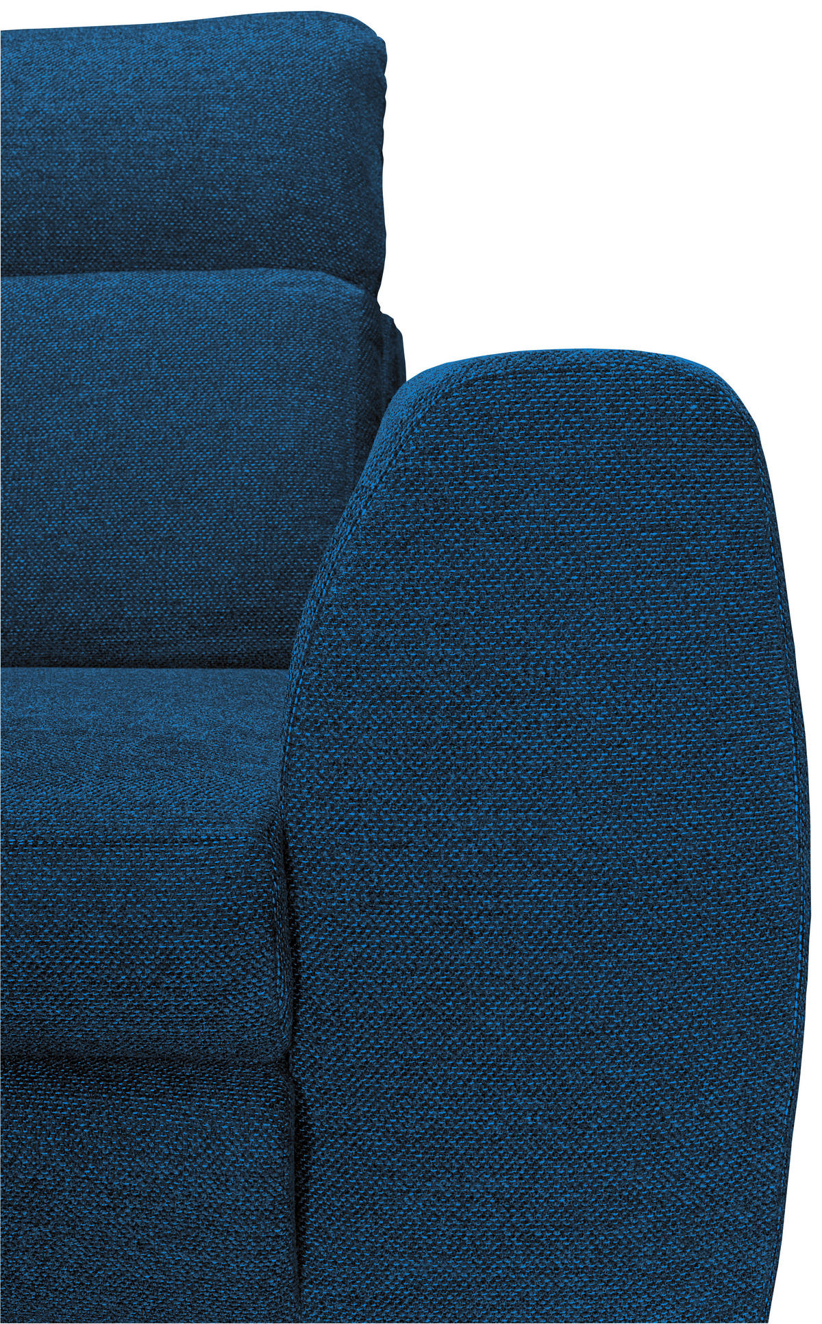 ECKSOFA Blau Chenille  - Blau/Schwarz, KONVENTIONELL, Textil/Metall (185/240cm) - Carryhome