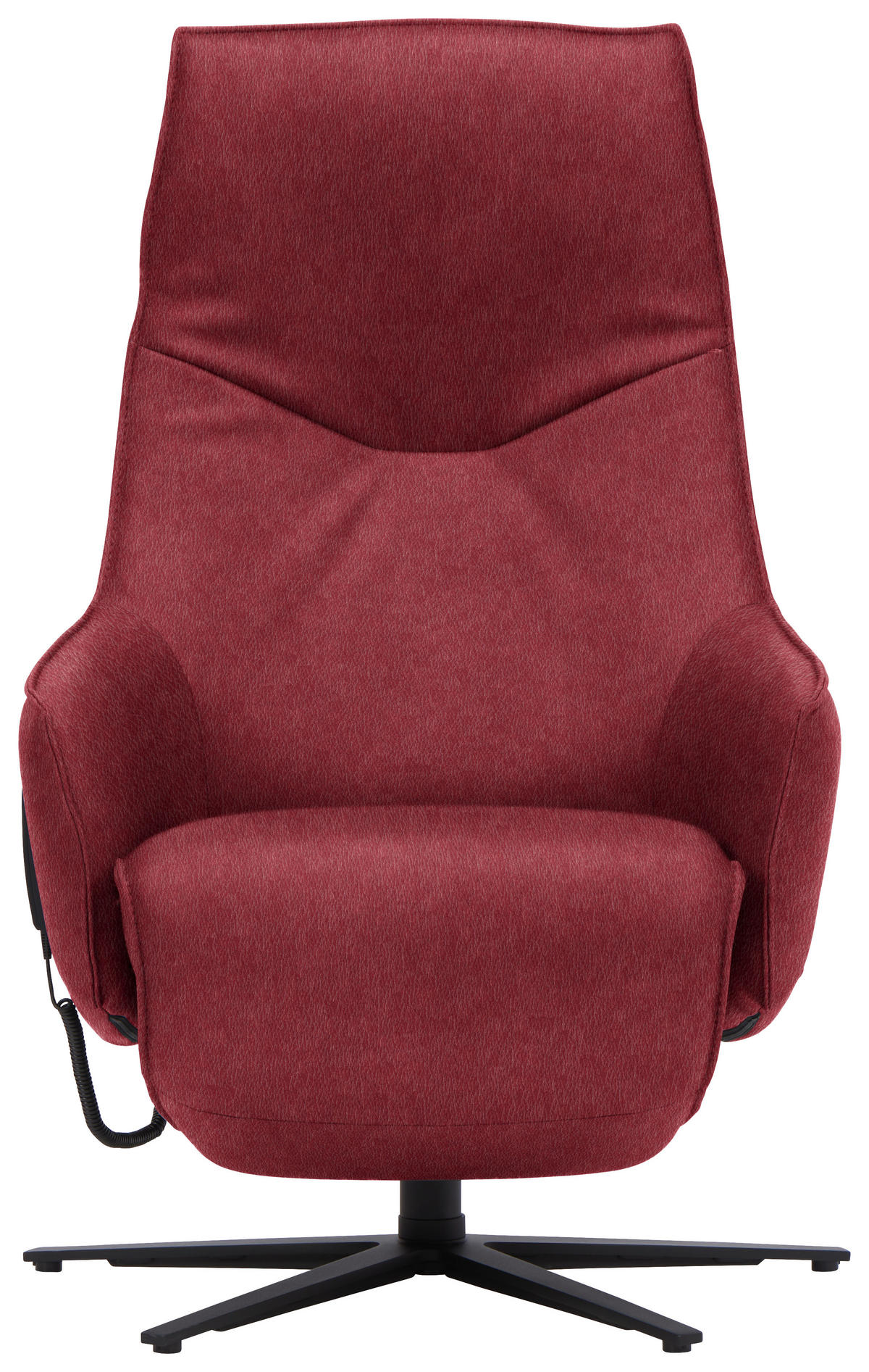 RELAXSESSEL in Leder Rot  - Anthrazit/Rot, Design, Leder/Metall (70/85/112cm) - Himolla Komfortklass