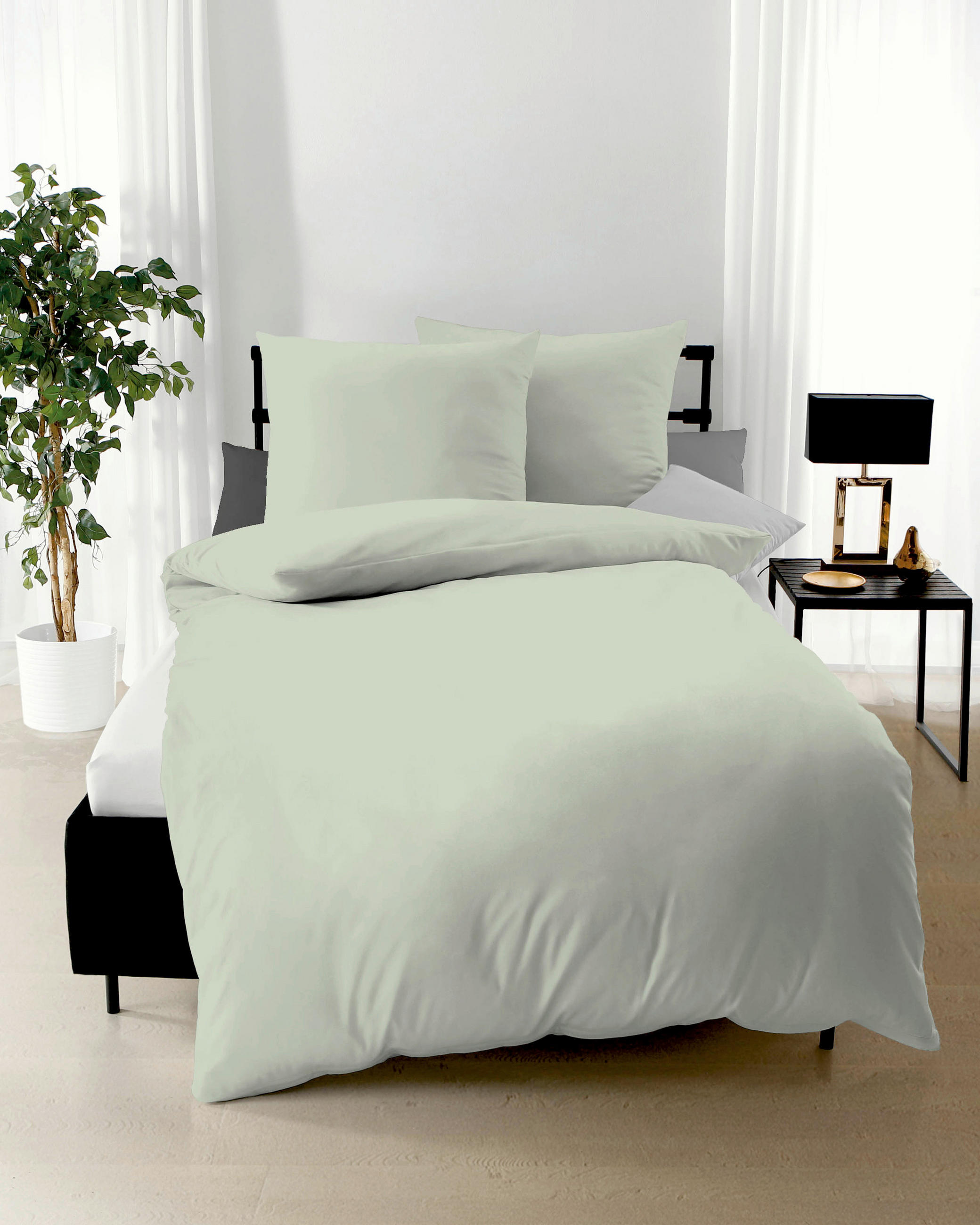 POSTELJINA 200/200 cm  Uni  - boje žada, Basics, tekstil (200/200cm) - Kaeppel