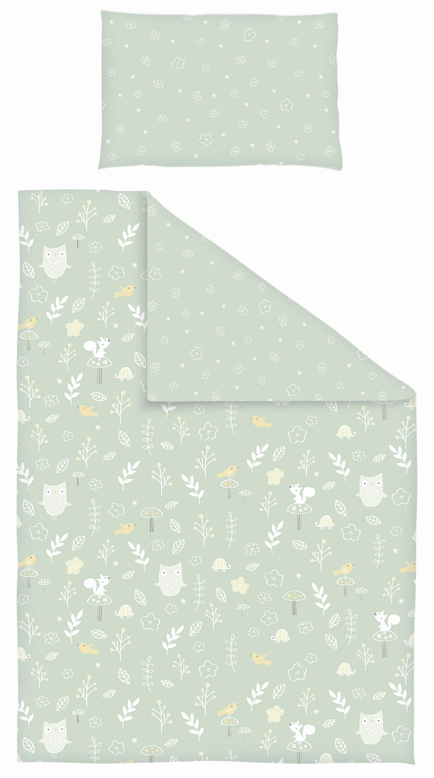 POSTELJINA ZA BEBE   28/3/38 cm   - zelena, Osnovno, tekstil (28/3/38cm) - Patinio