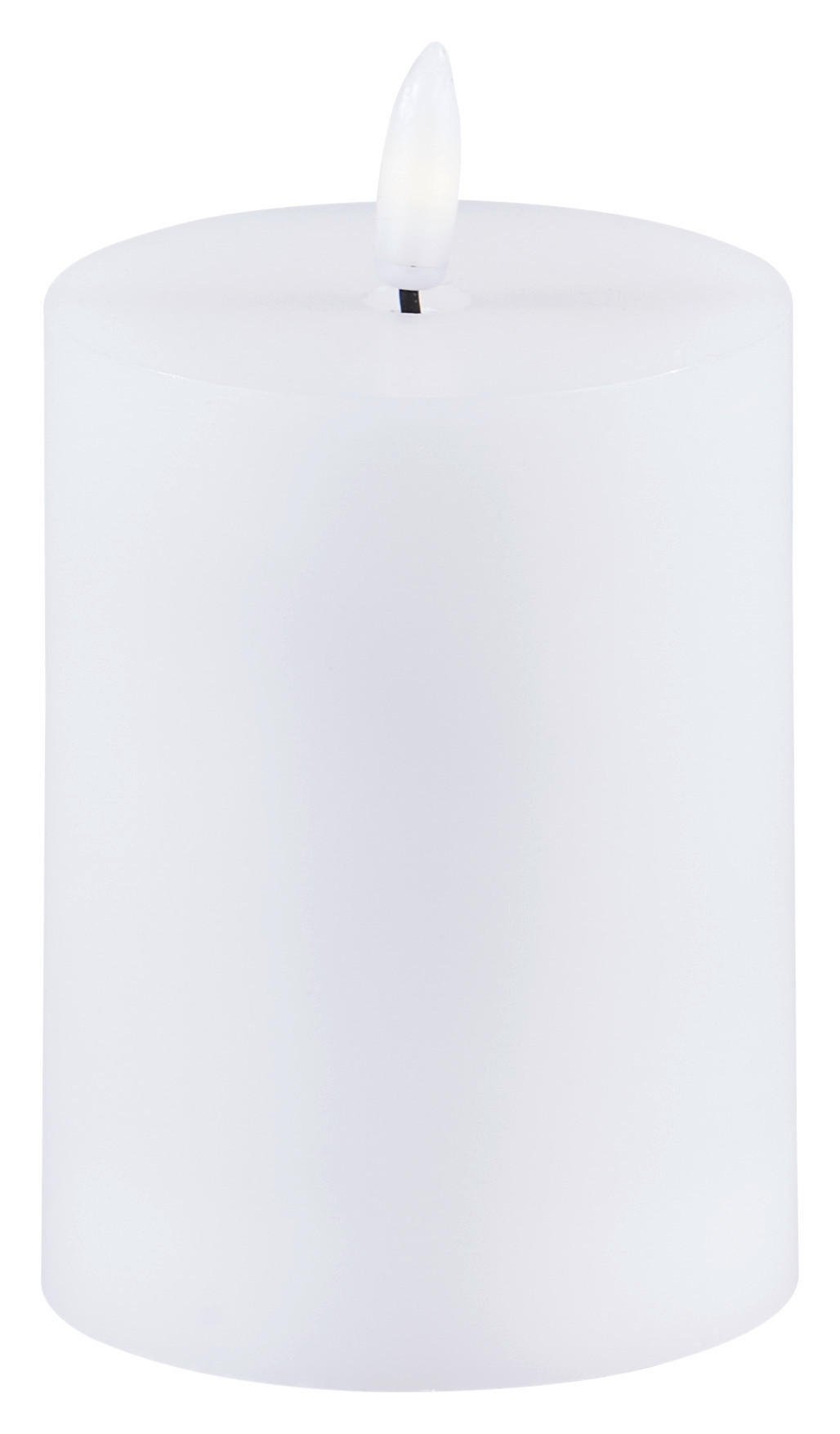 Led-kerze Mara Weiß Mit Timer, Ø/h: 7,5/12,8 Cm