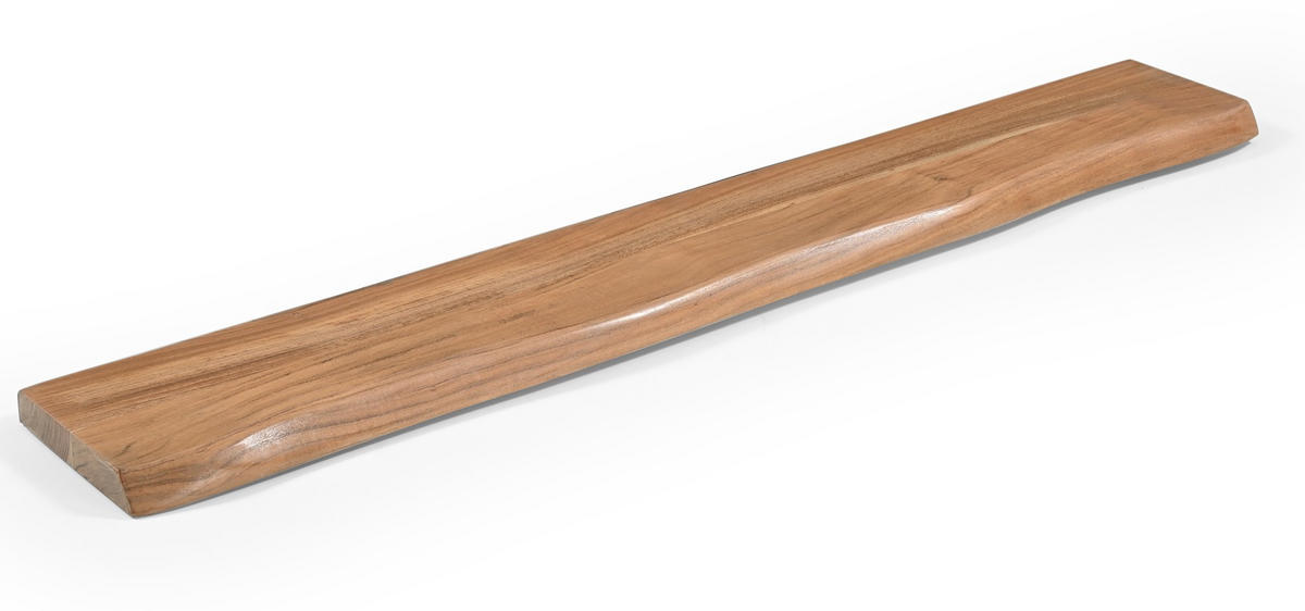 WANDBOARD Holz, Metall Akazie vollmassiv Naturfarben  - Naturfarben, Design, Holz/Metall (140/3,5/20cm) - Livetastic