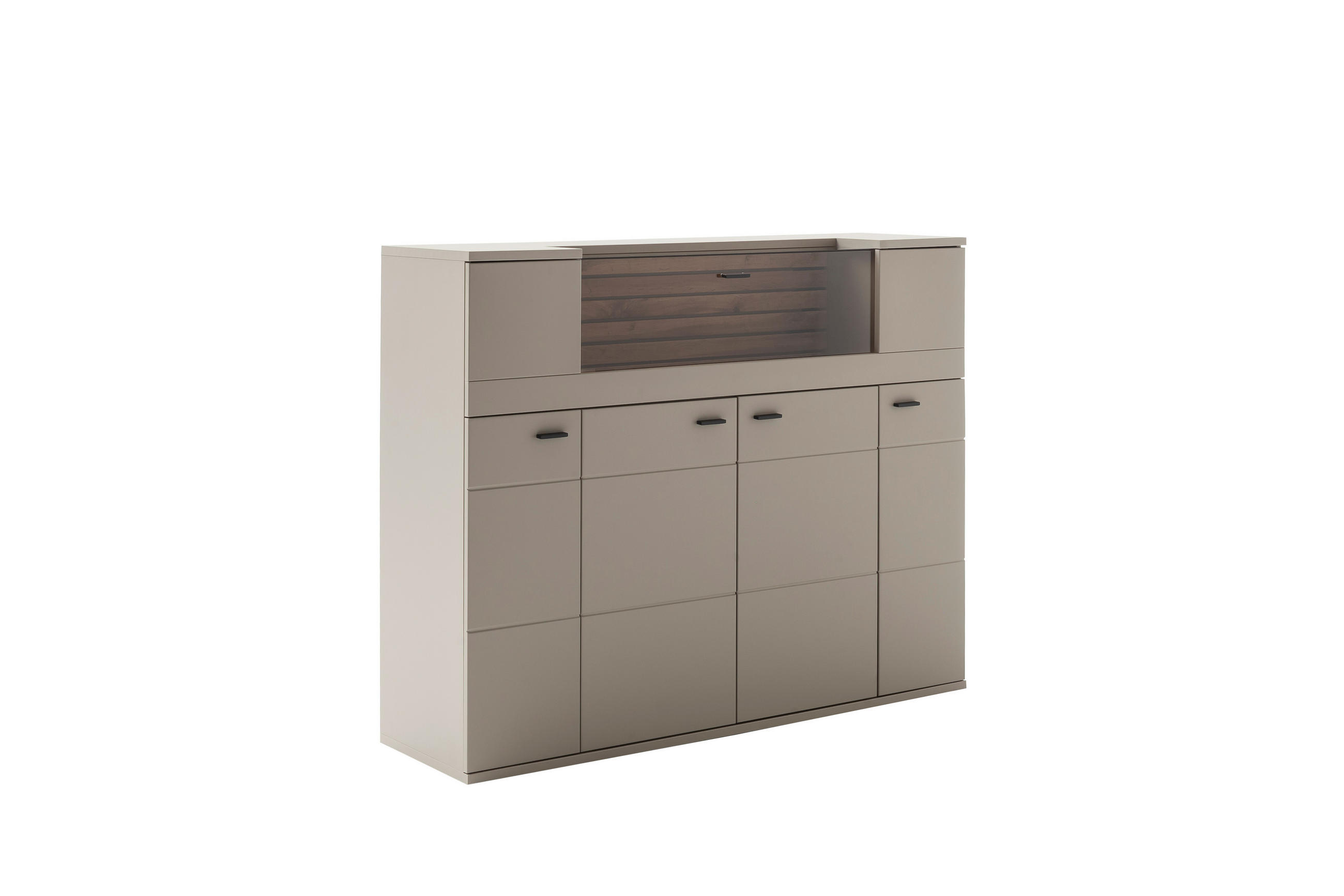 HIGHBOARD , 150/121/44 cm,  - Anthrazit, Design, Holzwerkstoff/Metall (150/121/44cm) - Livetastic