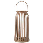 WINDLICHT - Braun, Trend, Glas/Metall (18/32cm) - Ambia Home