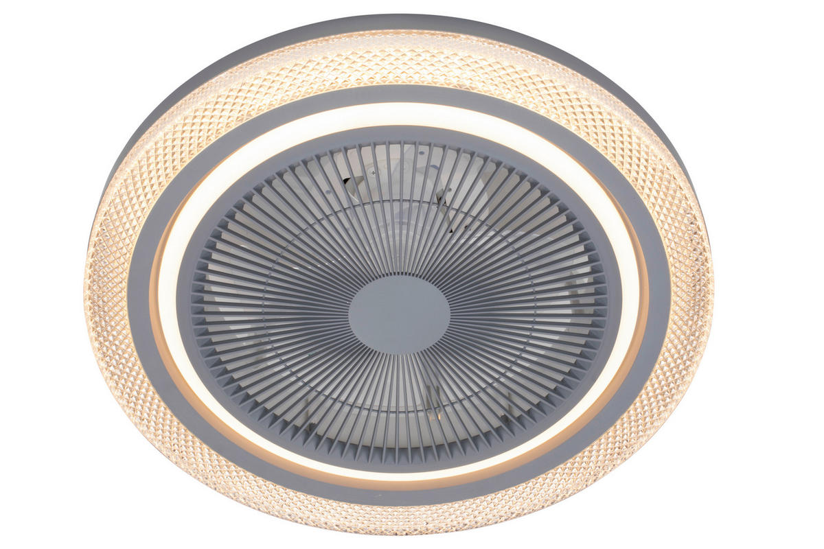 PLAFONSKI VENTILATOR   - siva/bela, Lajfstajl, metal/plastika (50/20cm) - Mican