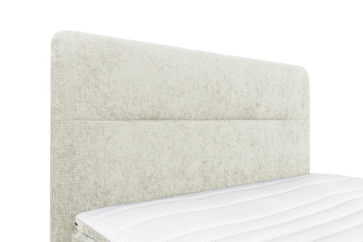 BOXSPRINGBETT 140/200 cm  in Greige  - Greige/Schwarz, Design, Textil/Metall (140/200cm) - Esposa