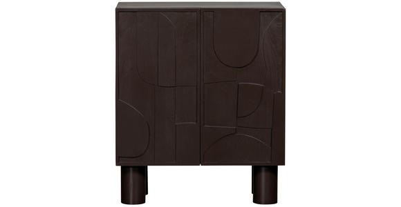 KOMMODE in 80/95/43 cm - Dunkelbraun, Design, Holz (80/95/43cm) - Carryhome