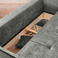 BOXSPRINGSOFA in Chenille Greige - Greige/Schwarz, MODERN, Kunststoff/Textil (235/95/108cm) - Hom`in
