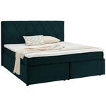 BOXSPRINGBETT 180/200 cm  in Opal  - Opal/Schwarz, Design, Kunststoff/Textil (180/200cm) - Xora