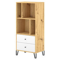 HIGHBOARD  in 63/135/40 cm  - Schwarz/Weiß, Design, Holzwerkstoff/Metall (63/135/40cm) - Livetastic