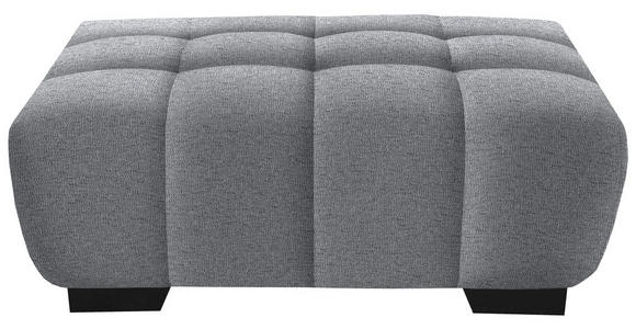 HOCKER in Textil Grau  - Schwarz/Grau, KONVENTIONELL, Textil/Metall (106/40/72cm) - Hom`in