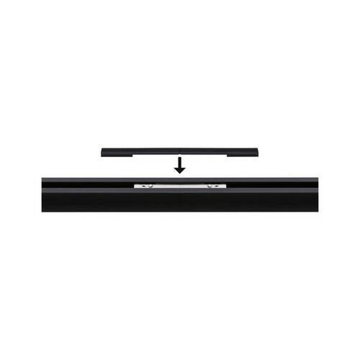 SCHIENENSYSTEM-ABDECKSCHIENE URail 12,5/0,5 cm   - Transparent/Schwarz, Basics, Kunststoff (12,5/0,5cm) - Paulmann