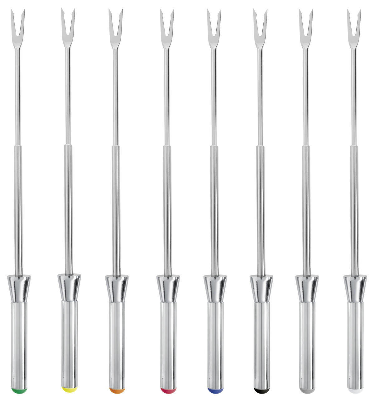 FONDUESET Lono Fondue  - Silberfarben/Schwarz, Trend, Metall (32,5/23,5/25cm) - WMF