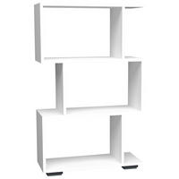 REGAL  60/97/24 cm Weiss  - Weiss/Silberfarben, Design, Holzwerkstoff/Kunststoff (60/97/24cm) - MID.YOU