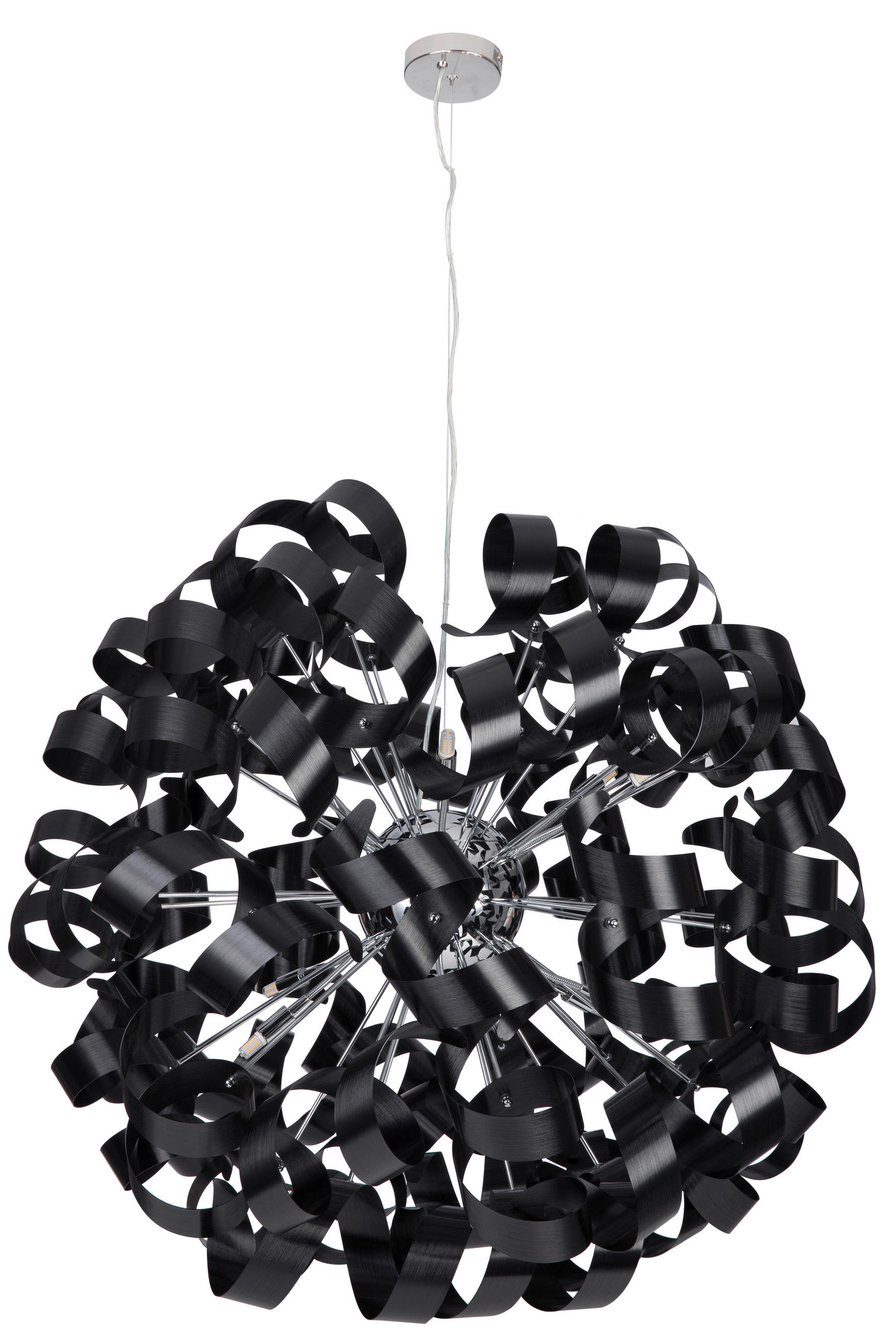 LUSTRĂ LED  - negru, Lifestyle, metal (95/340/.cm) - Ambiente