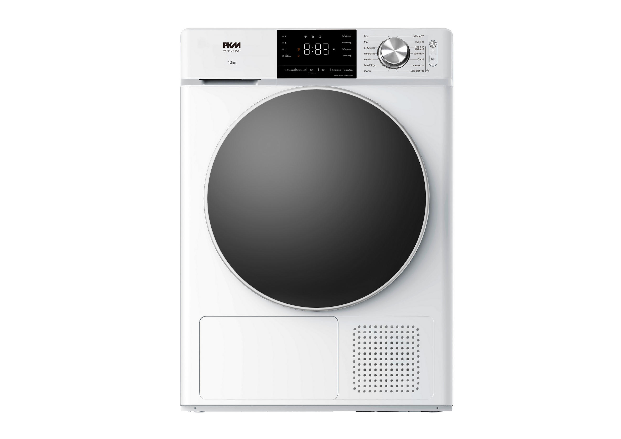 WÄRMEPUMPENTROCKNER WPT10-14A++  - Weiß, Basics, Kunststoff/Metall (59,5/85/67cm) - PKM