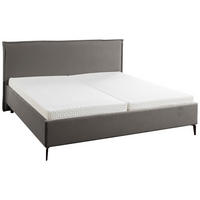 POLSTERBETT 160/200 cm,  in Grau, gepolstertes Kopfteil,  - Anthrazit/Grau, Design, Textil (160/200cm) - Musterring