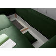 SCHLAFSOFA in Cord Dunkelgrün  - Dunkelgrün/Schwarz, KONVENTIONELL, Kunststoff/Textil (247/95/125cm) - Hom`in