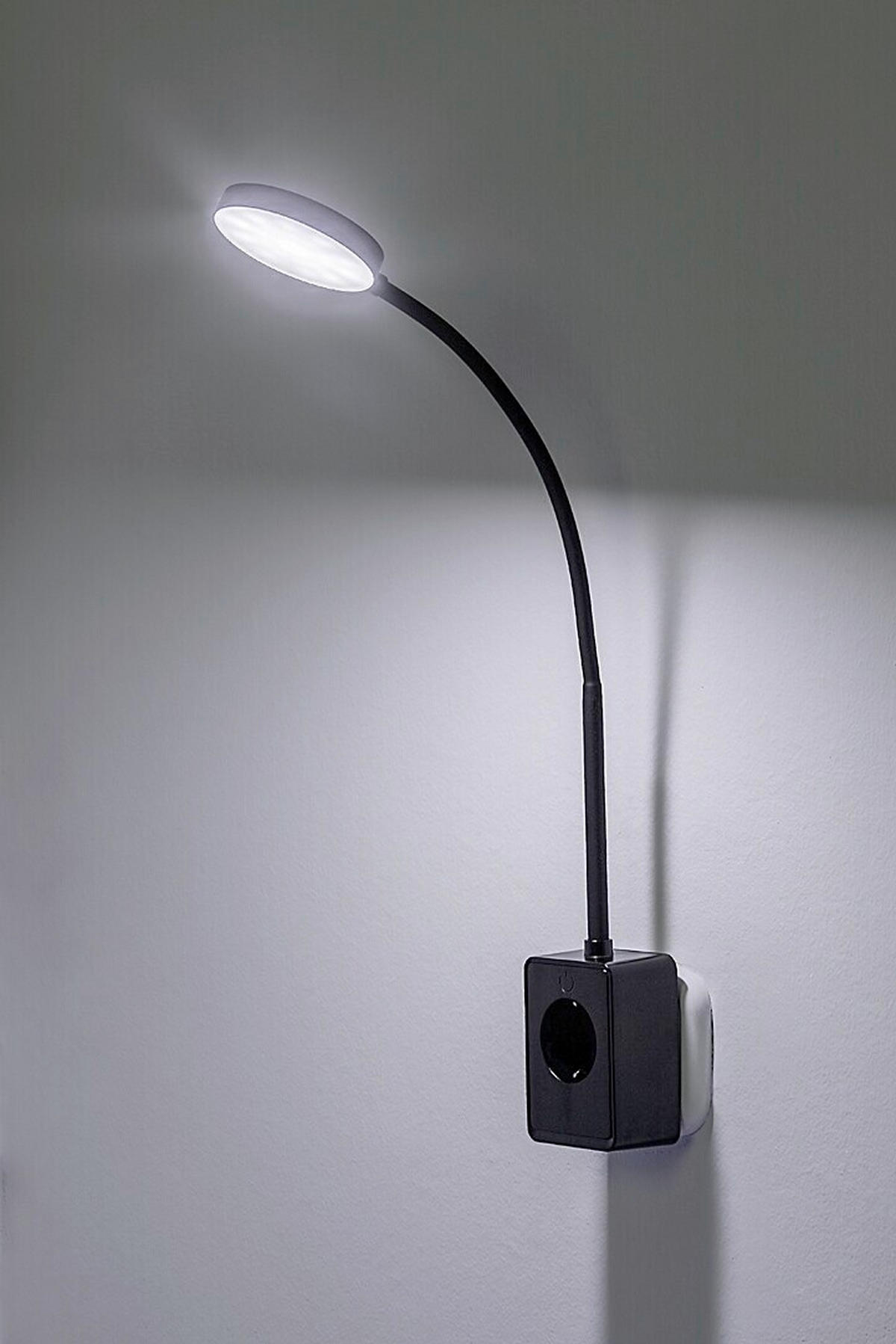 SVETILKA ZA VTIČNICO  TIVRO //3000, 4000, 6000 K// - črna, Basics, umetna masa (6/33.5cm)