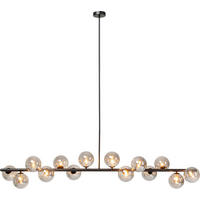HÄNGELEUCHTE SCALA BALLS 150/140/27 cm   - Schwarz/Grau, Design, Glas/Metall (150/140/27cm) - Kare-Design