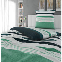 BETTWÄSCHE Elis Renforcé 135/200 cm  - Grün, KONVENTIONELL, Textil (135/200cm) - Novel