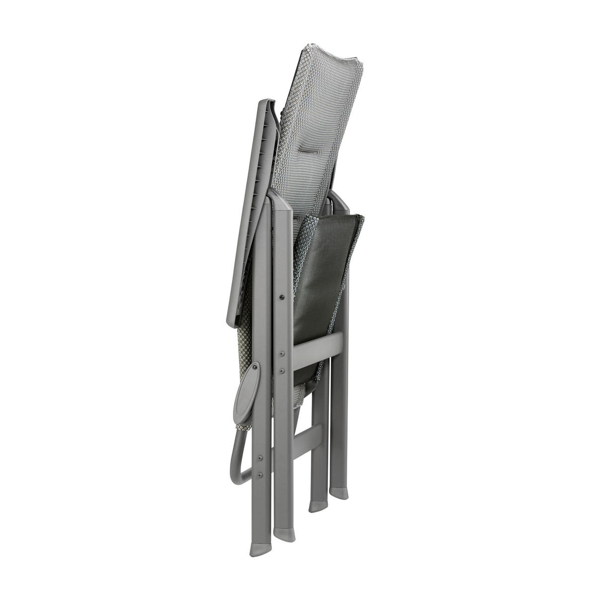 KLAPPSESSEL Batyline® Hellgrau  - Anthrazit/Hellgrau, Basics, Kunststoff/Textil (62/117/64cm) - Lafuma Mobilier