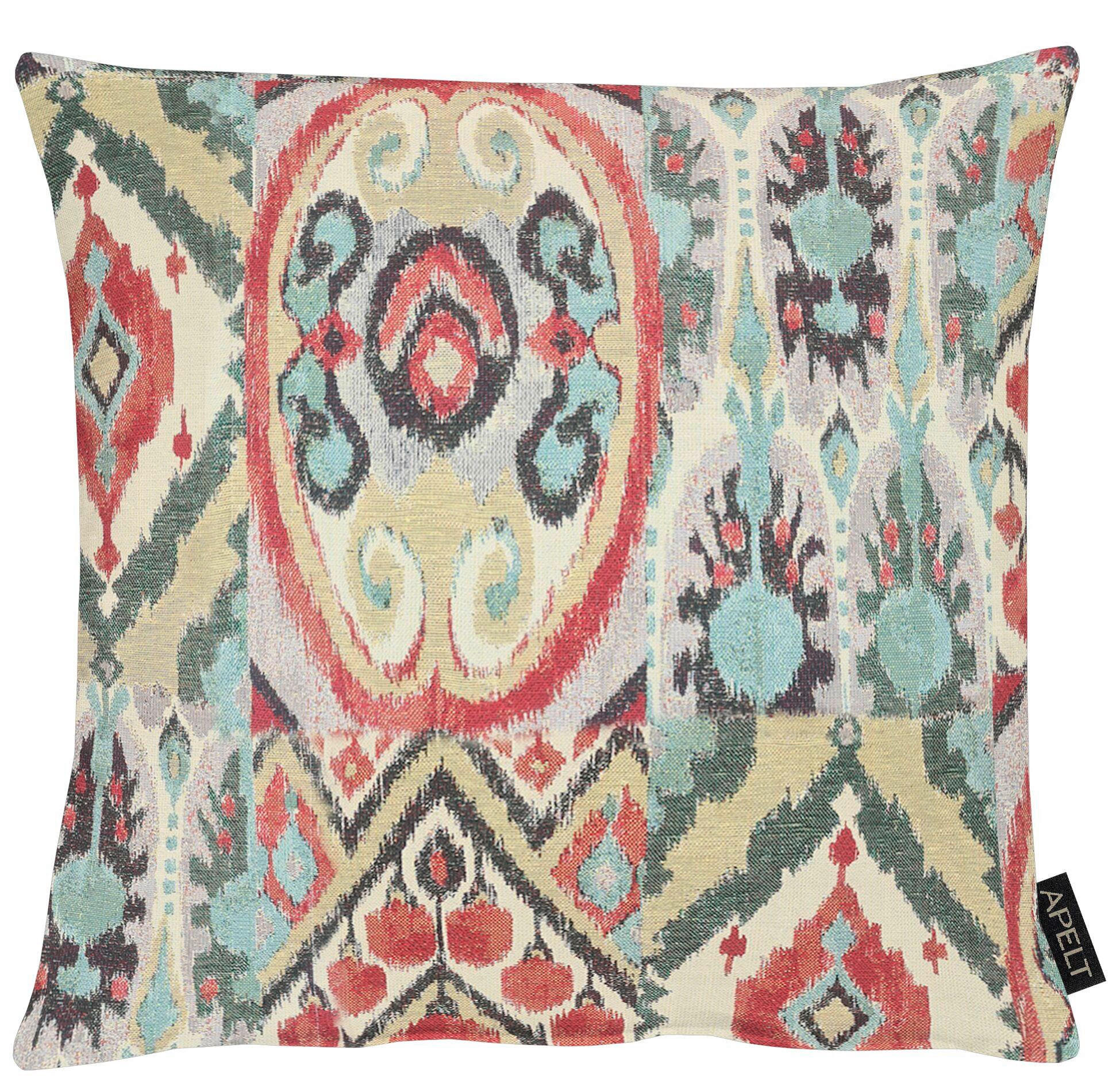 Apelt Kissenbezug Rot, Hellblau, Beige 40x40 cm