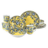 KOMPLETT SERVIS Ming Flower 16 delar  - gul, Basics, keramik - Creatable