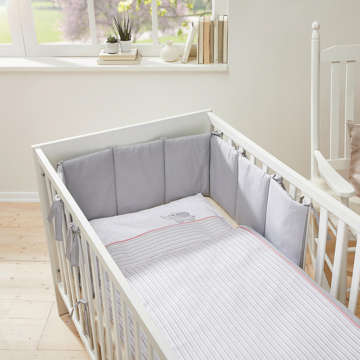 NESTCHEN  175/32/2 cm   - Grau, Basics, Textil (175/32/2cm) - My Baby Lou