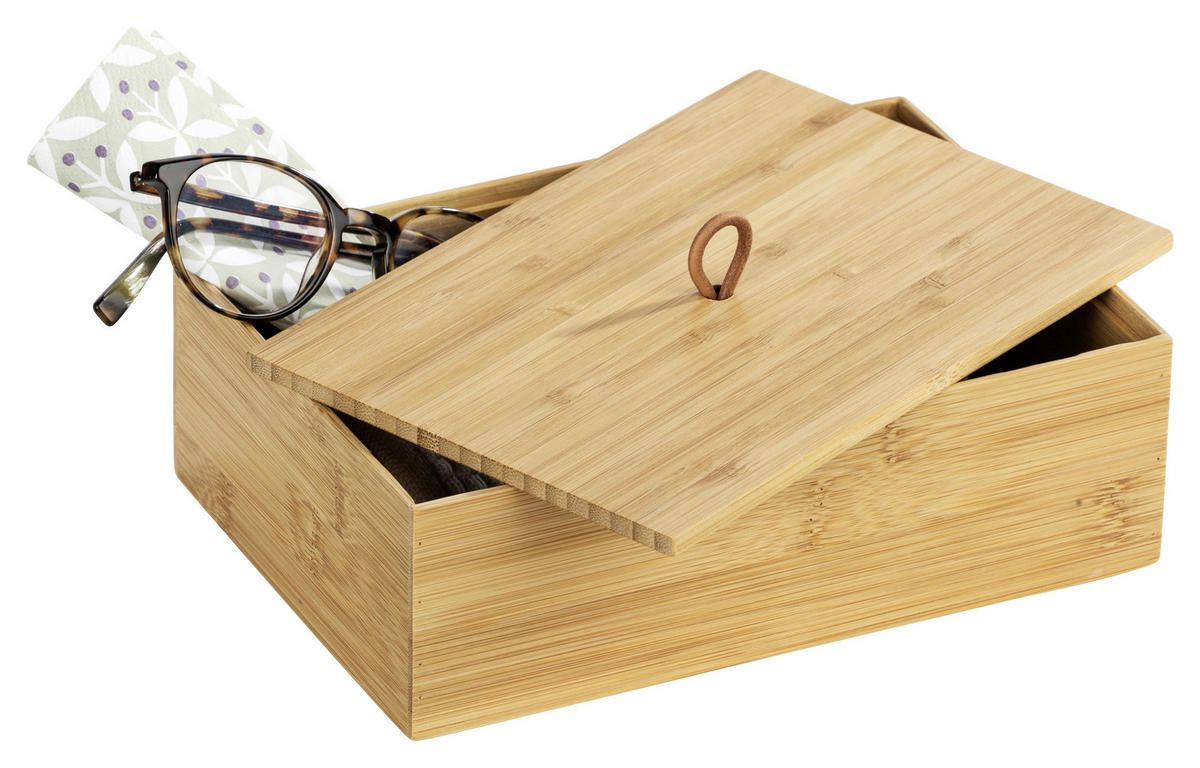 ORGANIZÉR hnědá - hnědá, Basics, dřevo (22/7/15cm)