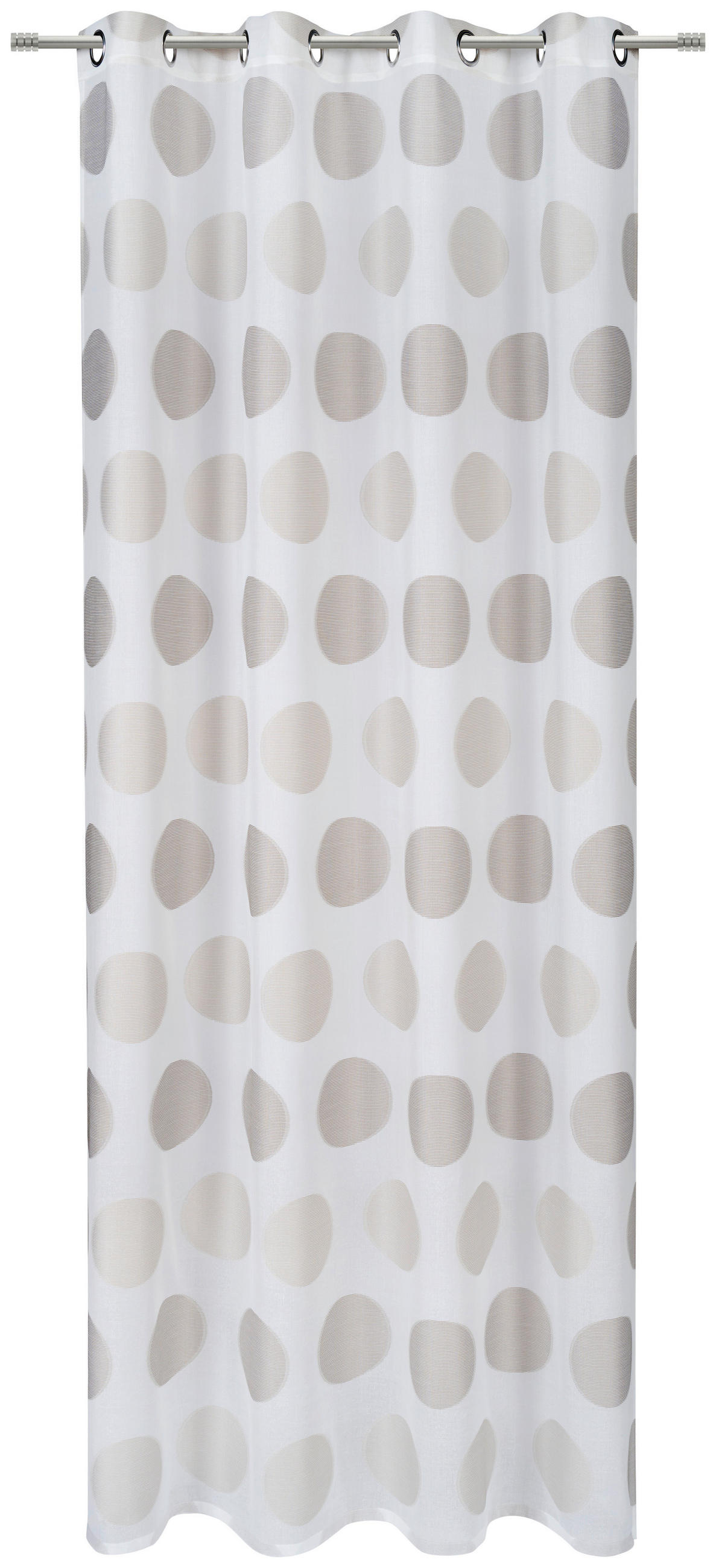 ÖSENSCHAL JAMIRO halbtransparent 140/245 cm   - Beige, Design, Textil (140/245cm) - Esposa