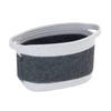 AUFBEWAHRUNGSKÖRBCHEN     - Dunkelgrau, Basics, Naturmaterialien/Textil (24/16/16cm) - Wenko