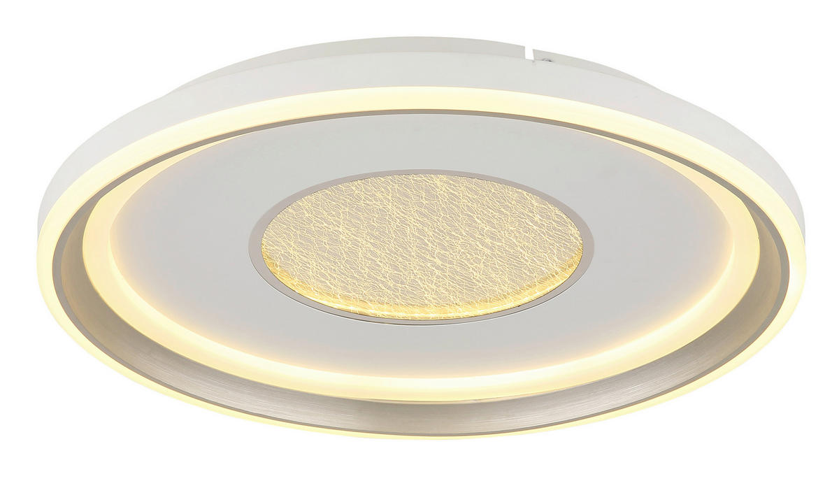LED-TAKLAMPA EILA 48/7,5 cm  - vit/champagne, Design, metall/plast (48/7,5cm) - Globo