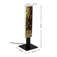 LED-TISCHLEUCHTE Oxira 14/40/14 cm  - Multicolor/Schwarz, Design, Kunststoff/Metall (14/40/14cm) - Dieter Knoll
