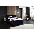 BOXSPRINGBETT 140/200 cm  in Schwarz  - Alufarben/Schwarz, KONVENTIONELL, Textil/Metall (140/200cm) - Dieter Knoll