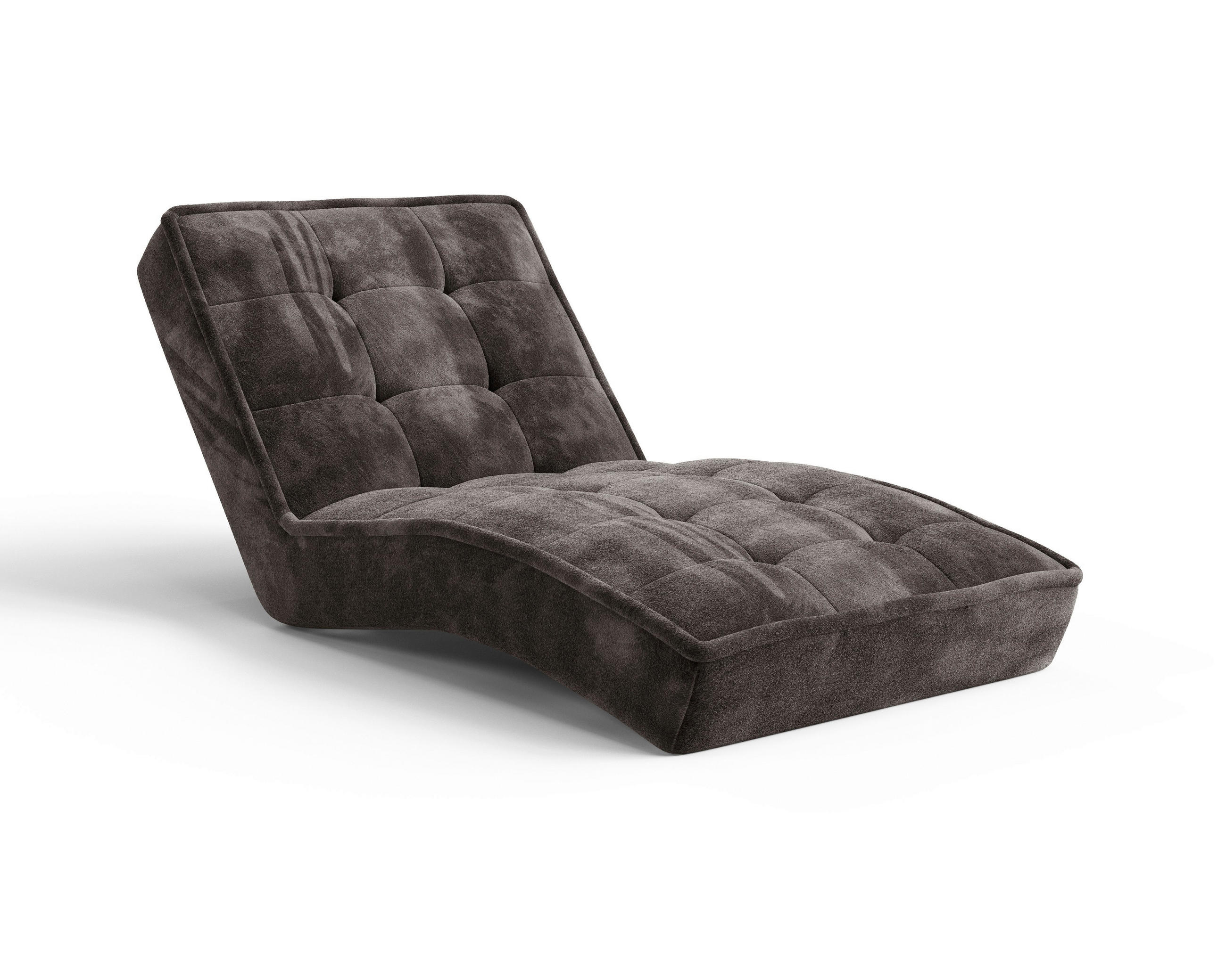 RELAXLIEGE Chenille Dunkelbraun  - Dunkelbraun/Schwarz, MODERN, Kunststoff/Textil (73/79/170cm) - Milino