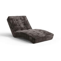 RELAXLIEGE Chenille Dunkelbraun  - Dunkelbraun/Schwarz, MODERN, Kunststoff/Textil (73/79/170cm) - Milino